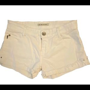 Zara White  Denim Shorts Size 4